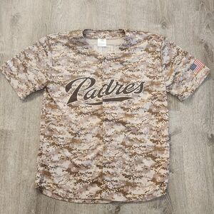 San Diego Padres Matt Kemp #27 Camouflage 2015 SGA Stadium Giveaway Jersey XL‎